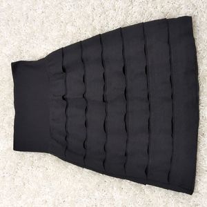 Max Studio black ruffle pencil skirt